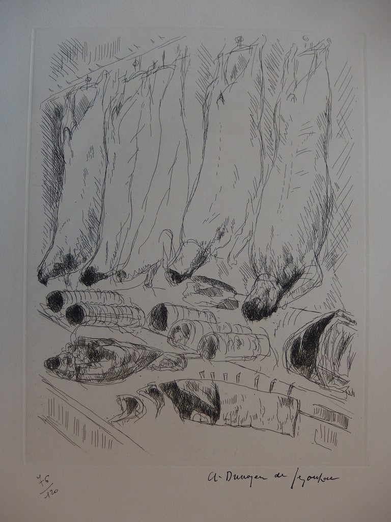 André DUNOYER DE SEGONZAC :  - Gravure