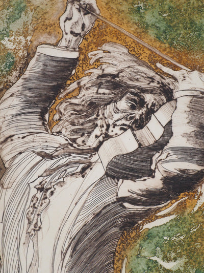 Jean DUPUIS : Violon Soliste - Gravure (détail)