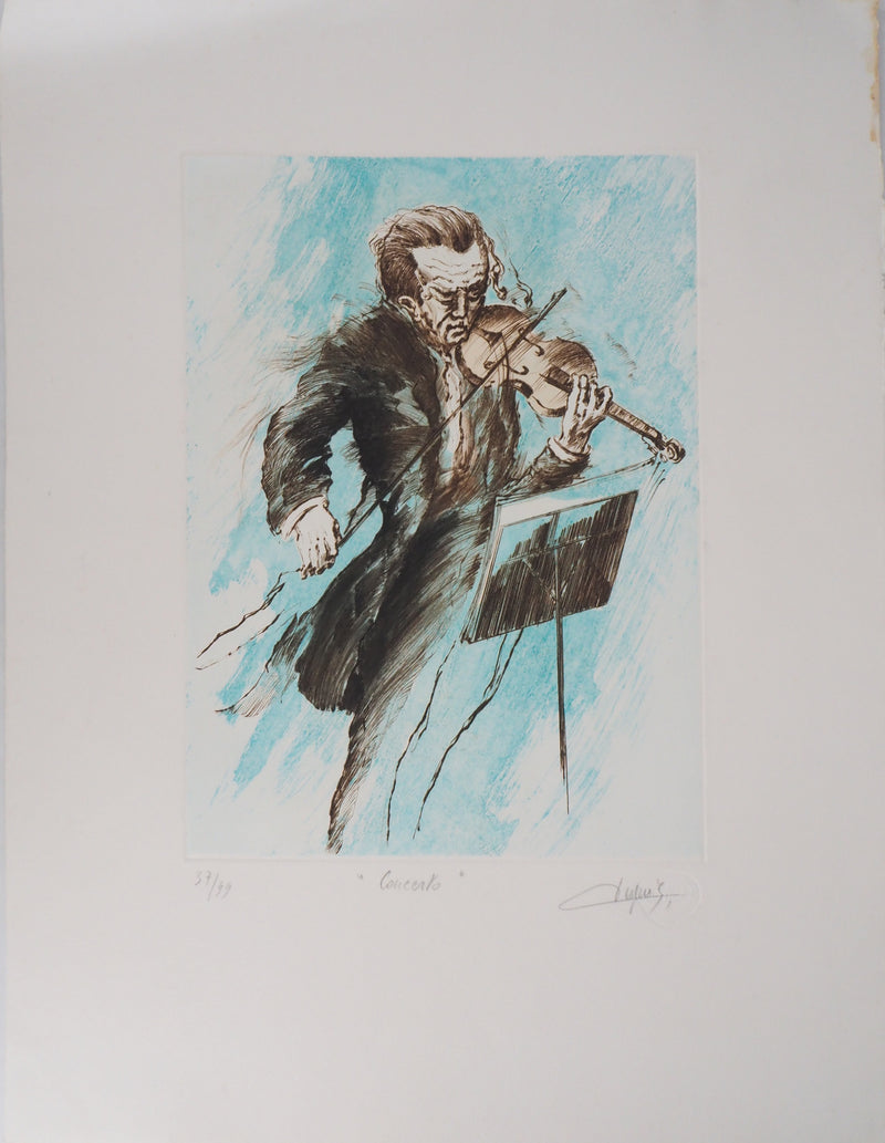 Jean DUPUIS : Concerto au violon - Lithographie