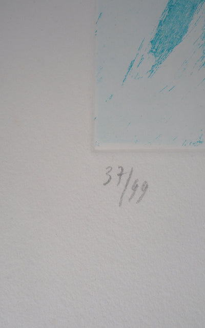 Jean DUPUIS : Concerto au violon - Lithographie (détail)