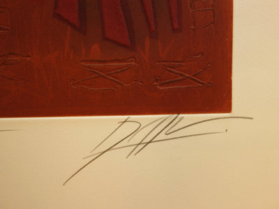 Georges DUSSAU : Apparences - Gravure (détail)