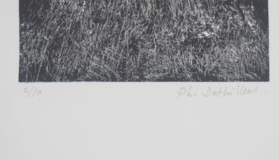 Philippe DUTHILLEUL : Trou noir  - Gravure (détail)