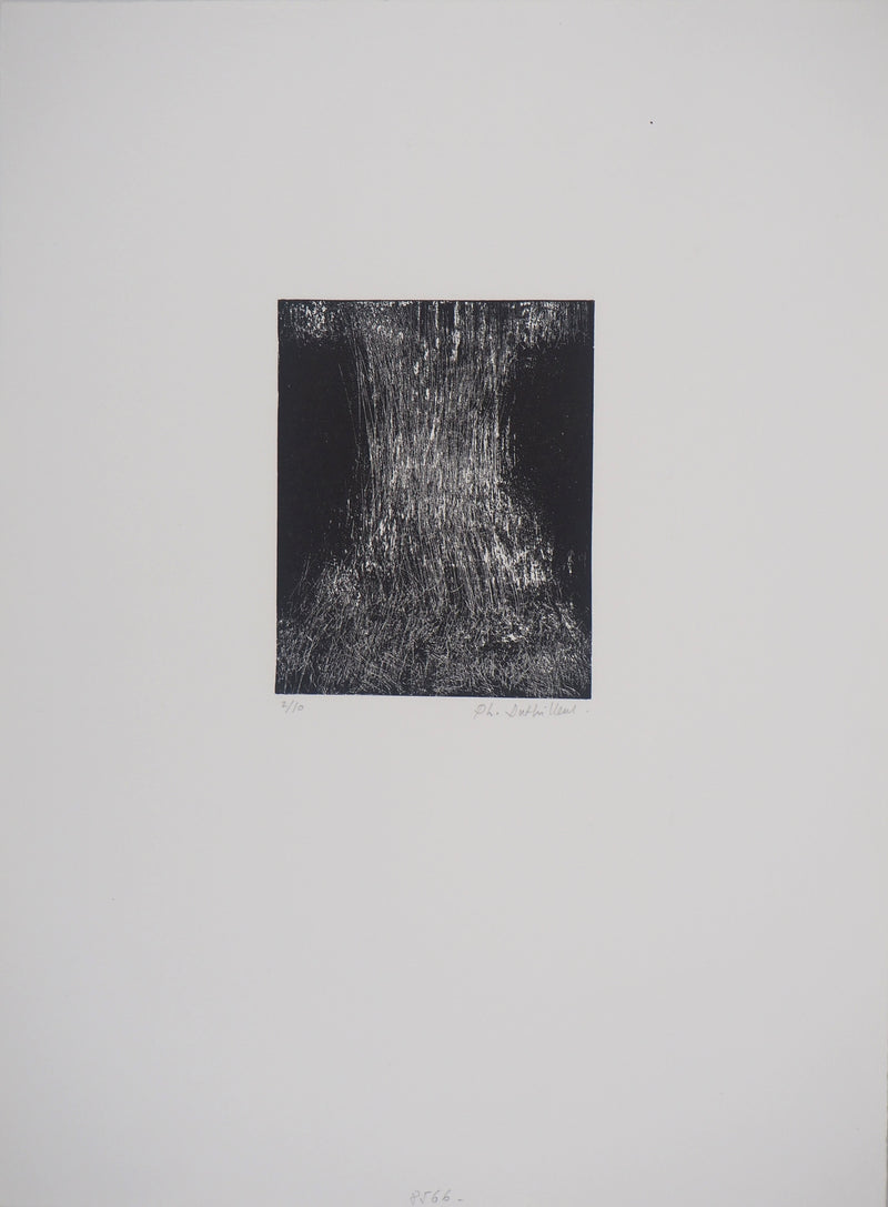 Philippe DUTHILLEUL : Trou noir  - Gravure (détail)
