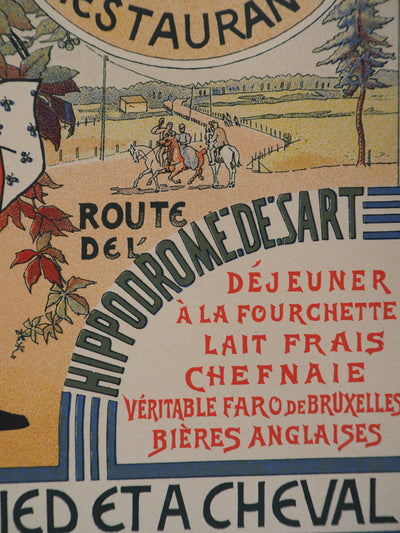 Edouard DUYCK : Serveuse ramenant la bière belge - Affiche (détail)