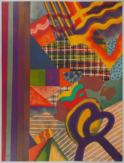 Amaranth Roslyn EHRENHALT : Composition colorée - Lithographie