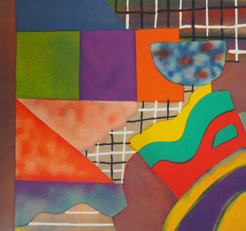 Amaranth Roslyn EHRENHALT : Composition colorée - Lithographie (détail)
