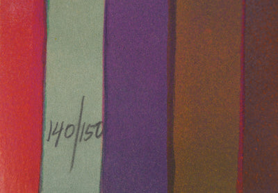 Amaranth Roslyn EHRENHALT : Composition colorée - Lithographie (détail)