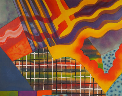 Amaranth Roslyn EHRENHALT : Composition colorée - Lithographie (détail)