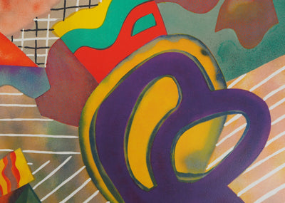 Amaranth Roslyn EHRENHALT : Composition colorée - Lithographie (détail)