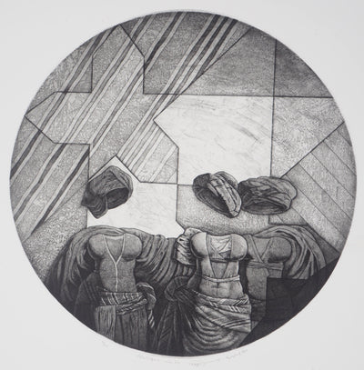 Awad EL SHIMY : Odalisque n°34 - Gravure