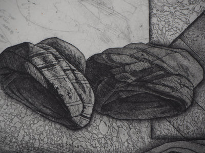 Awad EL SHIMY : Odalisque n°34 - Gravure (détail)
