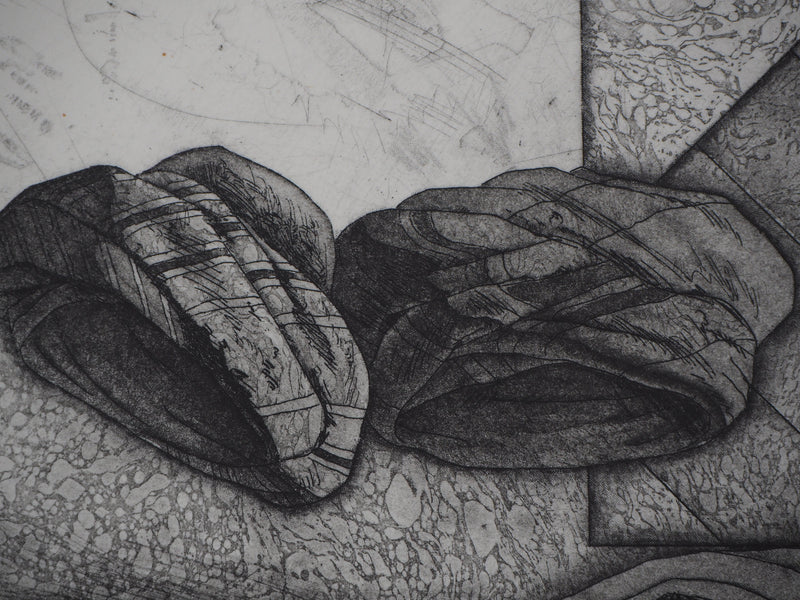 Awad EL SHIMY : Odalisque n°34 - Gravure (détail)