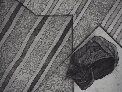 Awad EL SHIMY : Odalisque n°34 - Gravure (détail)