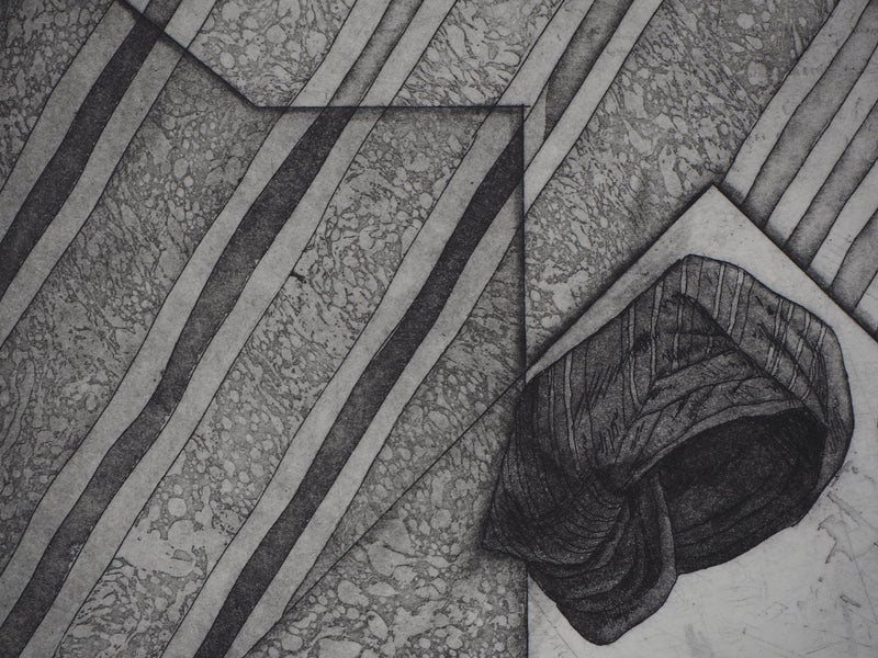Awad EL SHIMY : Odalisque n°34 - Gravure (détail)
