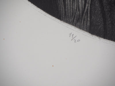 Awad EL SHIMY : Odalisque n°34 - Gravure (détail)