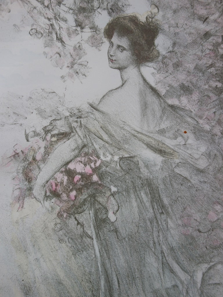 Maurice ELIOT : Printemps - Lithographie (détail)