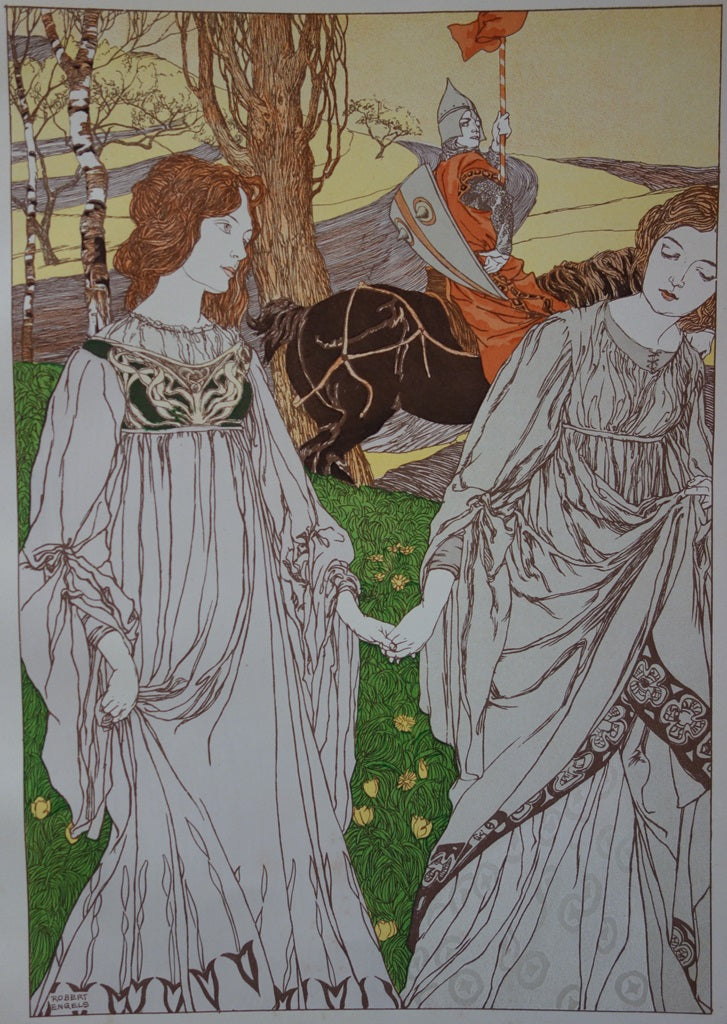 Robert ENGELS : Le Passant - Lithographie (détail)