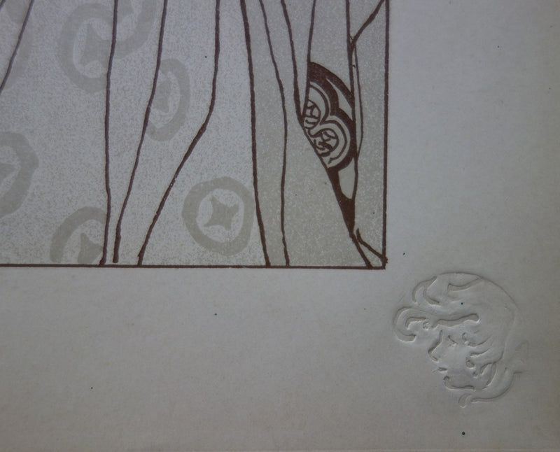 Robert ENGELS : Le Passant - Lithographie (détail)