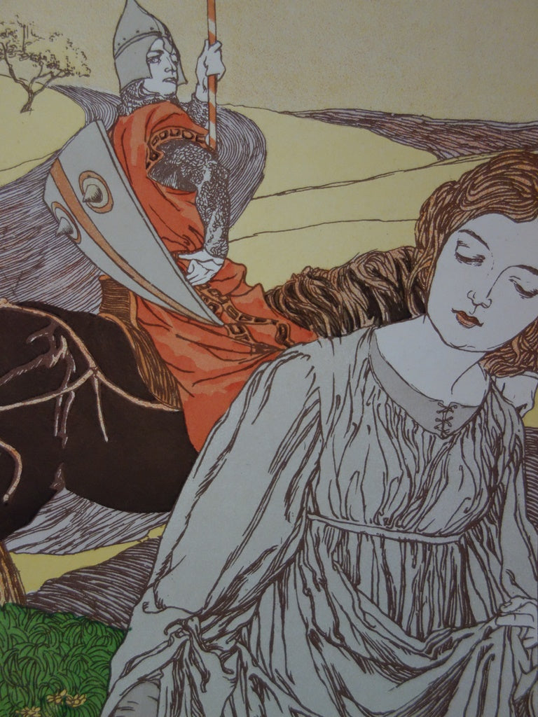 Robert ENGELS : Le Passant - Lithographie (détail)