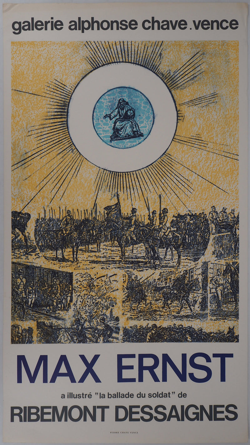 Max ERNST : La bataille du soldat, 1972 - Affiche (détail)