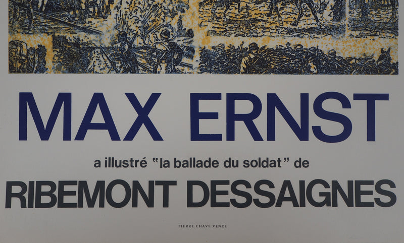 Max ERNST : La bataille du soldat, 1972 - Affiche (détail)