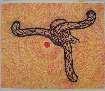 Max ERNST : Orangerie des Tuileries - Lithographie (détail)
