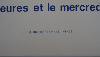 Max ERNST : Orangerie des Tuileries - Lithographie (détail)