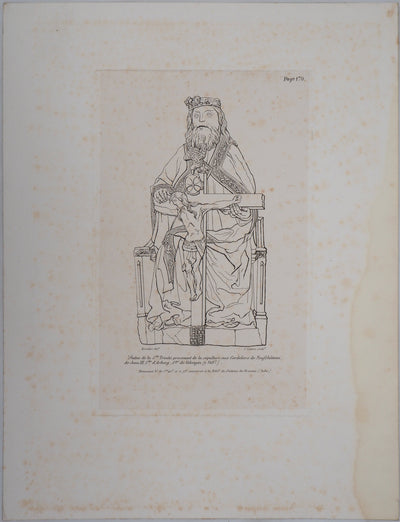  ESCUDIER : Ste Trinité - Gravure (détail)
