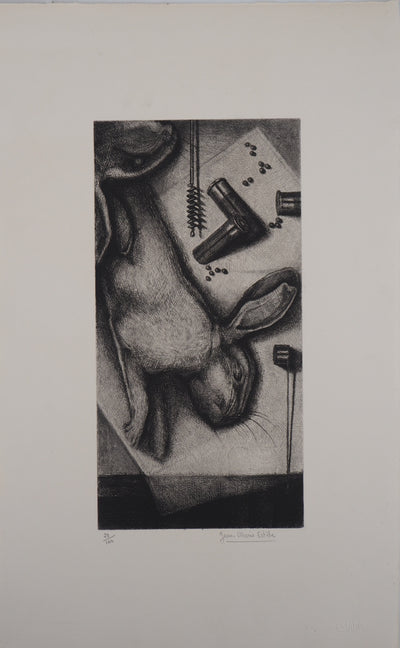 Jean-Marie ESTEBE : Retour De Chasse - Gravure