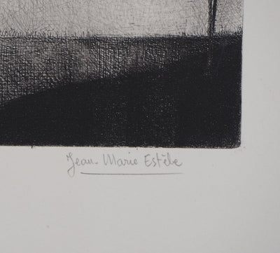 Jean-Marie ESTEBE : Retour De Chasse - Gravure (détail)
