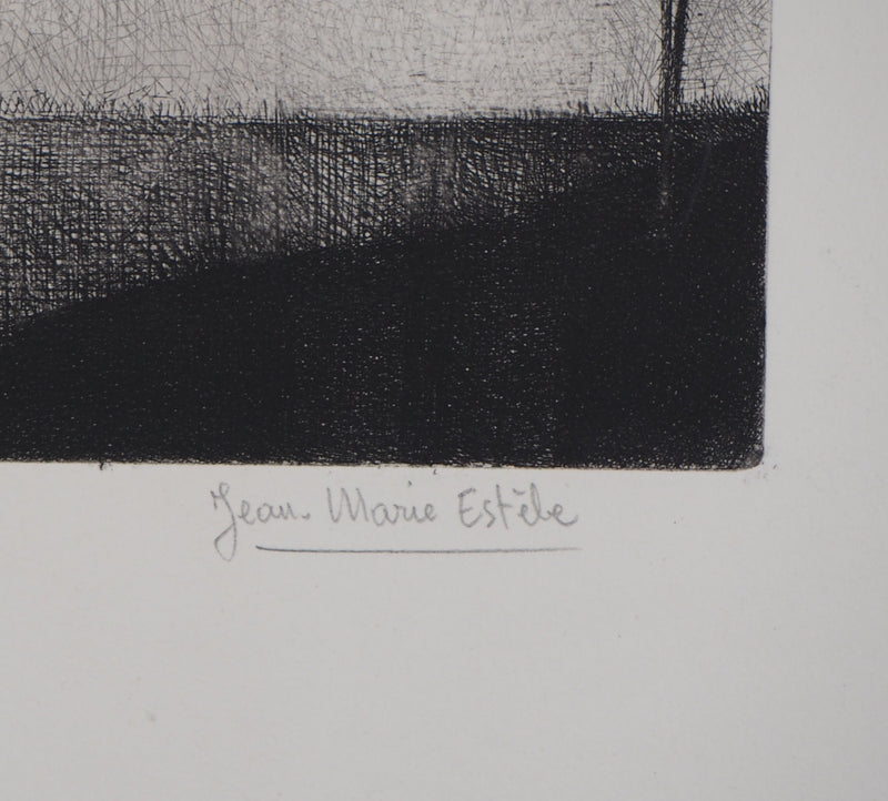 Jean-Marie ESTEBE : Retour De Chasse - Gravure (détail)