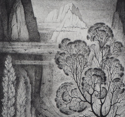 Jean-Marie ESTEBE : La vielle pompe - Gravure (détail)