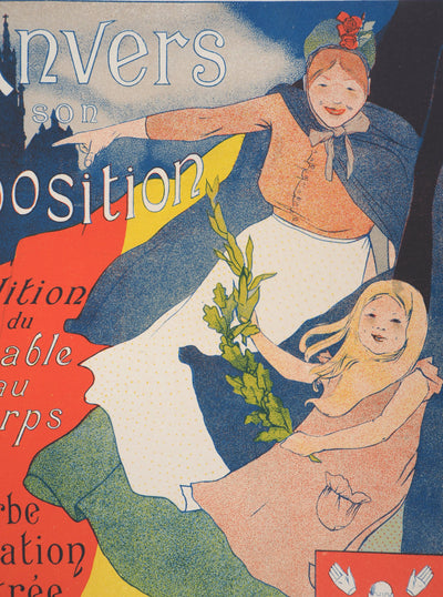 Henri EVENEPOEL : Anvers et son exposition, 1897 - Affiche