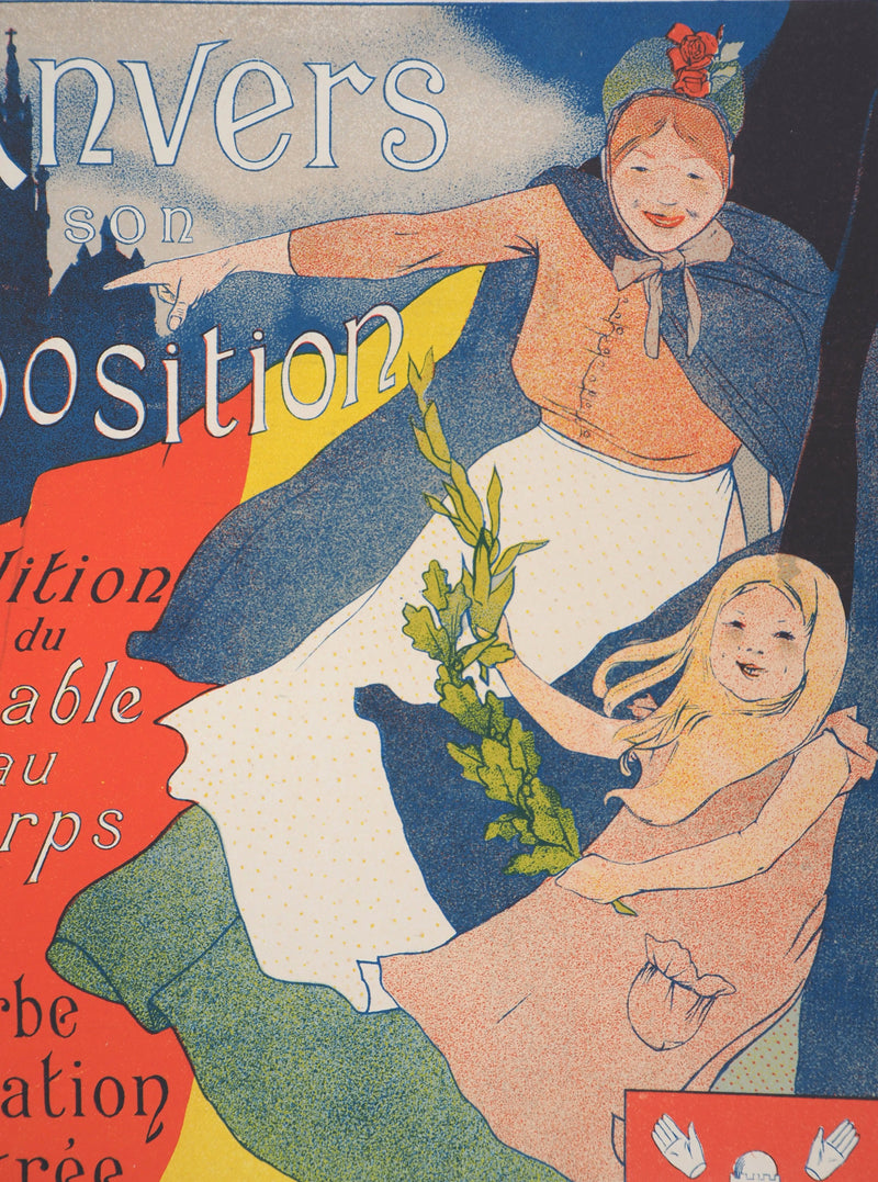Henri EVENEPOEL : Anvers et son exposition, 1897 - Affiche
