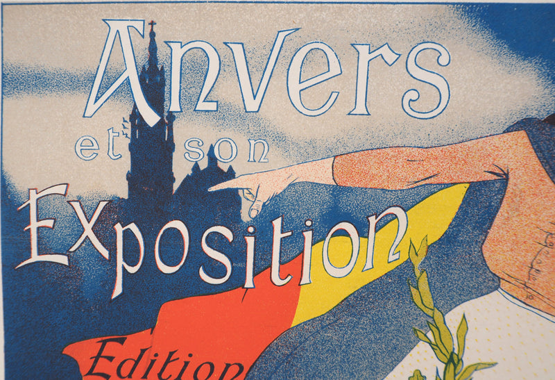 Henri EVENEPOEL : Anvers et son exposition, 1897 - Affiche (détail)