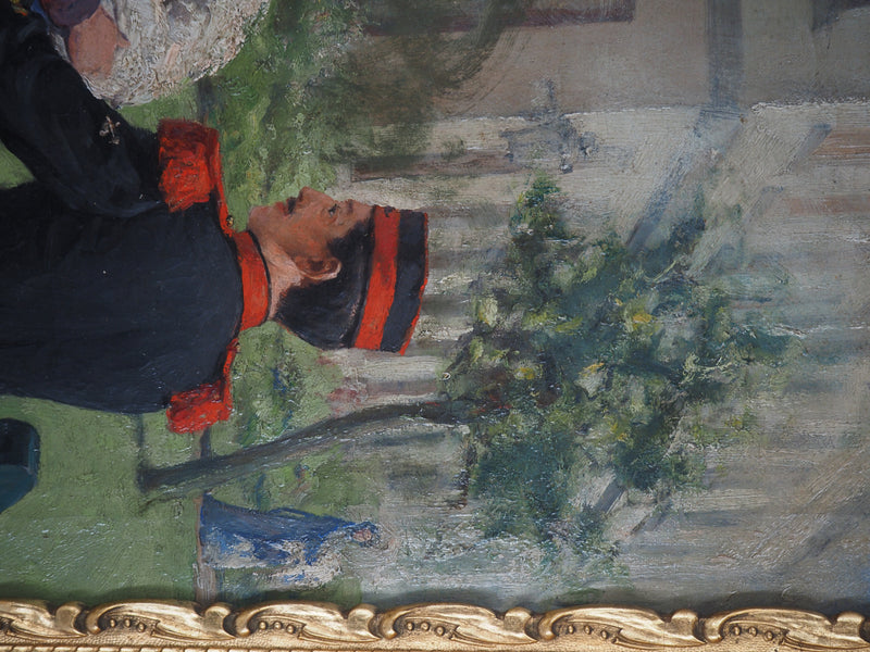Henri EVENEPOEL : Famille au Parc, c, Tableau original (photo de détail 5) - Crédit photo : Galerie Art.Paris