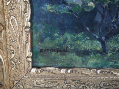 Henri EVENEPOEL : Famille au Parc, c, Tableau original (photo de détail 2) - Crédit photo : Galerie Art.Paris
