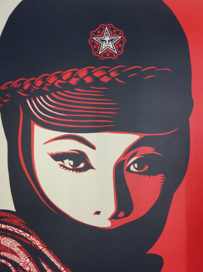 Shepard FAIREY : Mujer Fatal, Sérigraphie originale (photo de détail 3) - Crédit photo : Galerie Art.Paris