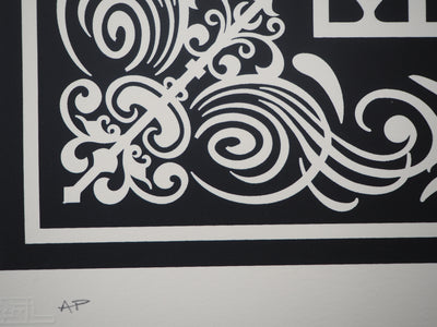 Shepard Fairey : PAX ROMANA, 2020 - Sérigraphie (détail)