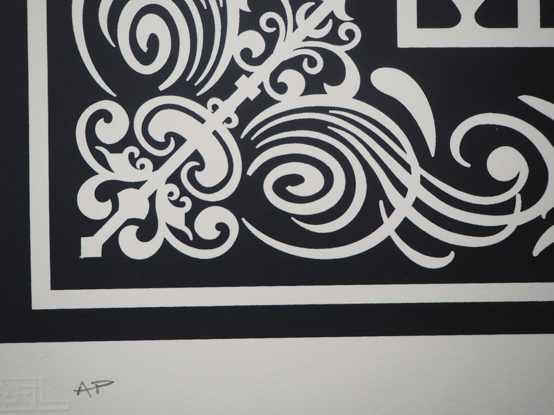 Shepard Fairey : PAX ROMANA, 2020 - Sérigraphie (détail)