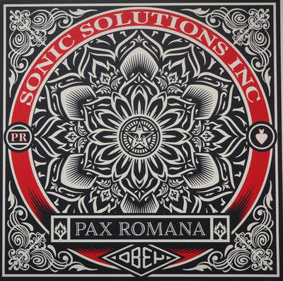 Shepard Fairey : PAX ROMANA, 2020 - Sérigraphie (détail)