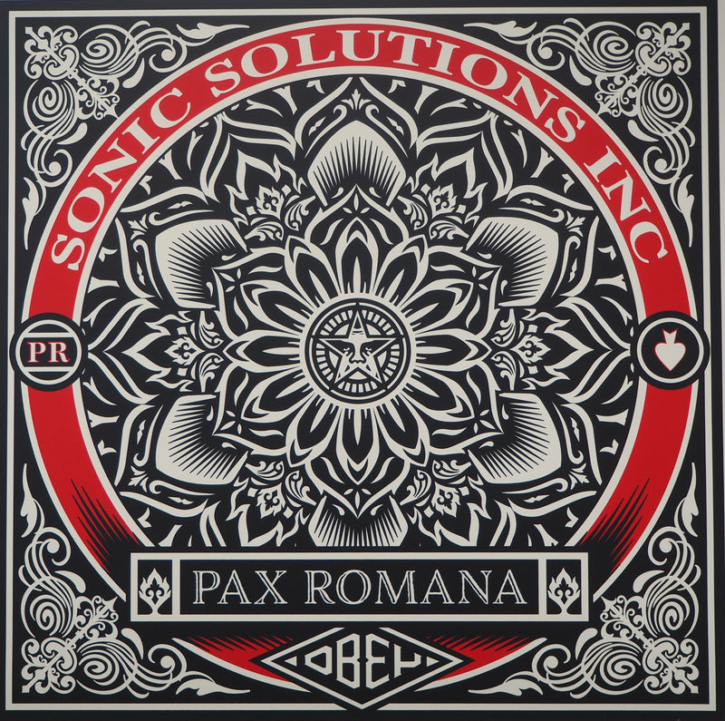 Shepard Fairey : PAX ROMANA, 2020 - Sérigraphie (détail)