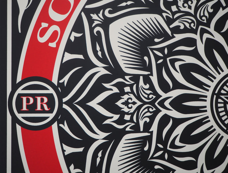 Shepard Fairey : PAX ROMANA, 2020 - Sérigraphie (détail)