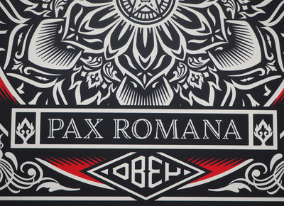 Shepard Fairey : PAX ROMANA, 2020 - Sérigraphie (détail)
