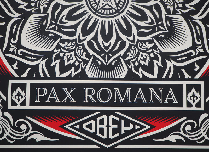 Shepard Fairey : PAX ROMANA, 2020 - Sérigraphie (détail)
