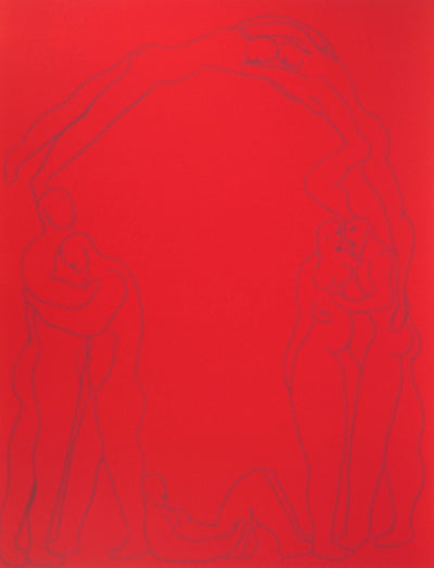  FAKHOURY : Les amoureux et le solitaire - Lithographie (détail)