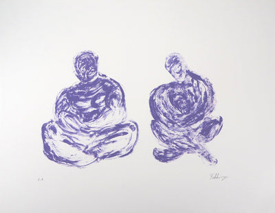  FAKHOURY : Méditation abstraite - Lithographie