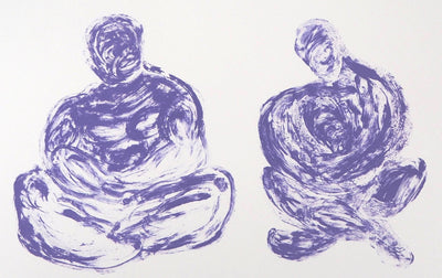  FAKHOURY : Méditation abstraite - Lithographie (détail)