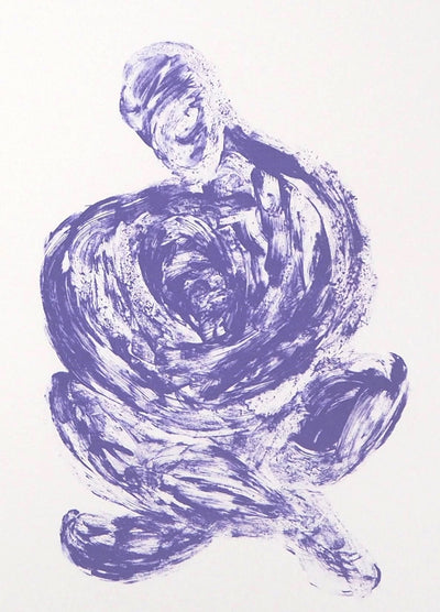  FAKHOURY : Méditation abstraite - Lithographie (détail)