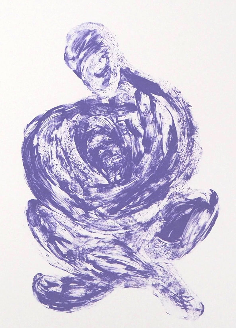  FAKHOURY : Méditation abstraite - Lithographie (détail)